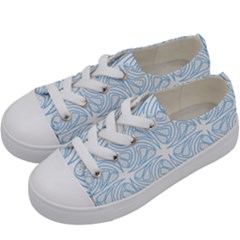 Abstract Stripes, Shapes, Lines Kids  Low Top Canvas Sneakers by SychEva