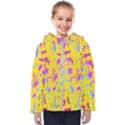 Foxes in the garden.  Kids  Hooded Puffer Jacket View1