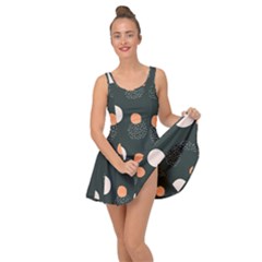 Black Peach White  Inside Out Casual Dress by Sobalvarro