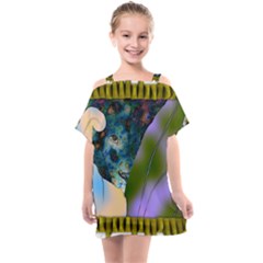 Jungle Lion Kids  One Piece Chiffon Dress by LW41021