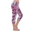Dusty pink marbling Capri Yoga Leggings View3