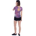 Violet feathers Back Circle Cutout Sports Tee View2