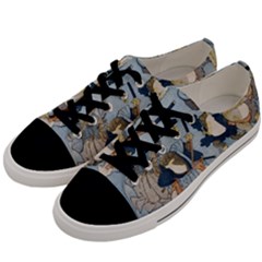 Famous Heroes Of The Kabuki Stage Played By Frogs  Men s Low Top Canvas Sneakers by Sobalvarro