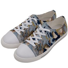 Famous Heroes Of The Kabuki Stage Played By Frogs  Women s Low Top Canvas Sneakers by Sobalvarro