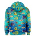 Cheerful And Bright Fish Swim In The Water Men s Zipper Hoodie View2