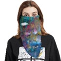 Abstract turquoise Face Covering Bandana (Triangle) View1