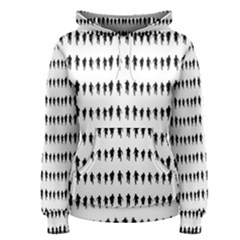 Athletic Running Graphic Silhouette Pattern Women s Pullover Hoodie by dflcprintsclothing