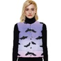 The Bats Women s Short Button Up Puffer Vest View1