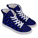 Abstract geo Women s Hi-Top Skate Sneakers View3