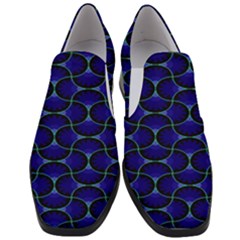 Abstract Geo Women Slip On Heel Loafers by Sparkle