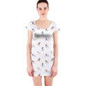 Funny Pugs Short Sleeve Bodycon Dress View1