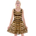 Reptile Skin Pattern 11 Reversible Velvet Sleeveless Dress View1