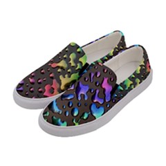 Rainbow Oil Slick Women s Canvas Slip Ons by uggoff