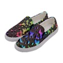 Rainbow Oil Slick Women s Canvas Slip Ons View2