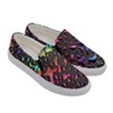 Rainbow Oil Slick Women s Canvas Slip Ons View3