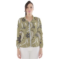 Folk Flowers Pattern Floral Surface Design Seamless Pattern Women s Windbreaker by Eskimos