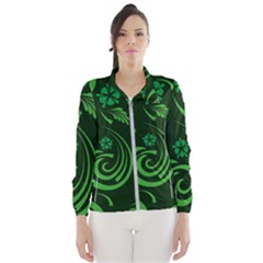 Folk Flowers Print Floral Pattern Ethnic Art Women s Windbreaker by Eskimos