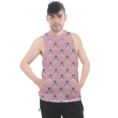 Cute Husky Men s Sleeveless Hoodie by SychEva