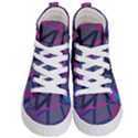 3d Lovely Geo Lines Kids  Hi-Top Skate Sneakers View1