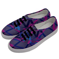 3d Lovely Geo Lines Men s Classic Low Top Sneakers by Uniqued