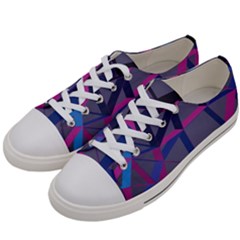 3d Lovely Geo Lines Men s Low Top Canvas Sneakers by Uniqued