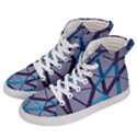 3d Lovely Geo Lines 2 Men s Hi-Top Skate Sneakers View2