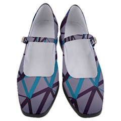 3d Lovely Geo Lines 2 Women s Mary Jane Shoes by Uniqued