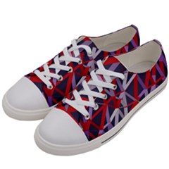 3d Lovely Geo Lines Vii Women s Low Top Canvas Sneakers by Uniqued