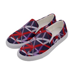 3d Lovely Geo Lines Vii Women s Canvas Slip Ons by Uniqued