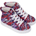 3d Lovely Geo Lines Vii Kids  Hi-Top Skate Sneakers View3