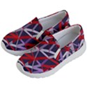 3d Lovely Geo Lines Vii Kids Lightweight Slip Ons View2