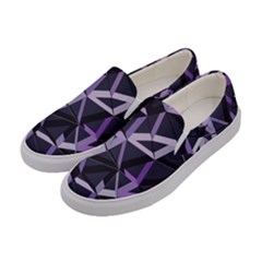 3d Lovely Geo Lines Vi Women s Canvas Slip Ons by Uniqued