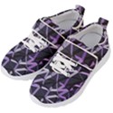 3d Lovely Geo Lines Vi Kids  Velcro Strap Shoes View2