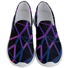 3d Lovely Geo Lines  V Men s Lightweight Slip Ons by Uniqued