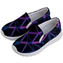 3d Lovely Geo Lines  V Kids Lightweight Slip Ons View2