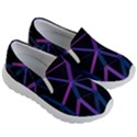 3d Lovely Geo Lines  V Kids Lightweight Slip Ons View3