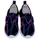 3d Lovely Geo Lines  V Kids  Velcro No Lace Shoes View1