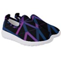 3d Lovely Geo Lines  V Kids  Slip On Sneakers View3