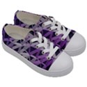 3d Lovely Geo Lines  Iv Kids  Low Top Canvas Sneakers View3