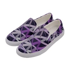 3d Lovely Geo Lines  Iv Women s Canvas Slip Ons by Uniqued