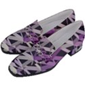 3d Lovely Geo Lines  Iv Women s Chunky Heel Loafers View2