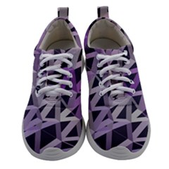 3d Lovely Geo Lines  Iv Athletic Shoes by Uniqued