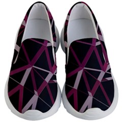 3d Lovely Geo Lines Iii Kids Lightweight Slip Ons by Uniqued