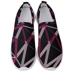 3d Lovely Geo Lines Iii Men s Slip On Sneakers by Uniqued