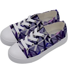 3d Lovely Geo Lines Ix Kids  Low Top Canvas Sneakers by Uniqued