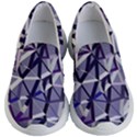 3D Lovely GEO Lines IX Kids Lightweight Slip Ons View1