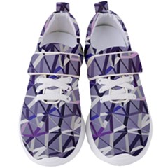 3d Lovely Geo Lines Ix Women s Velcro Strap Shoes by Uniqued