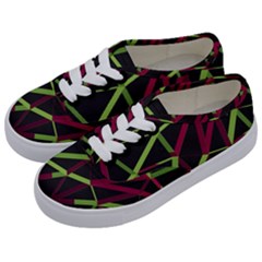 3d Lovely Geo Lines X Kids  Classic Low Top Sneakers by Uniqued