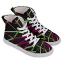 3D Lovely GEO Lines X Men s Hi-Top Skate Sneakers View3