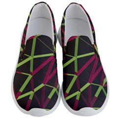 3d Lovely Geo Lines X Men s Lightweight Slip Ons by Uniqued